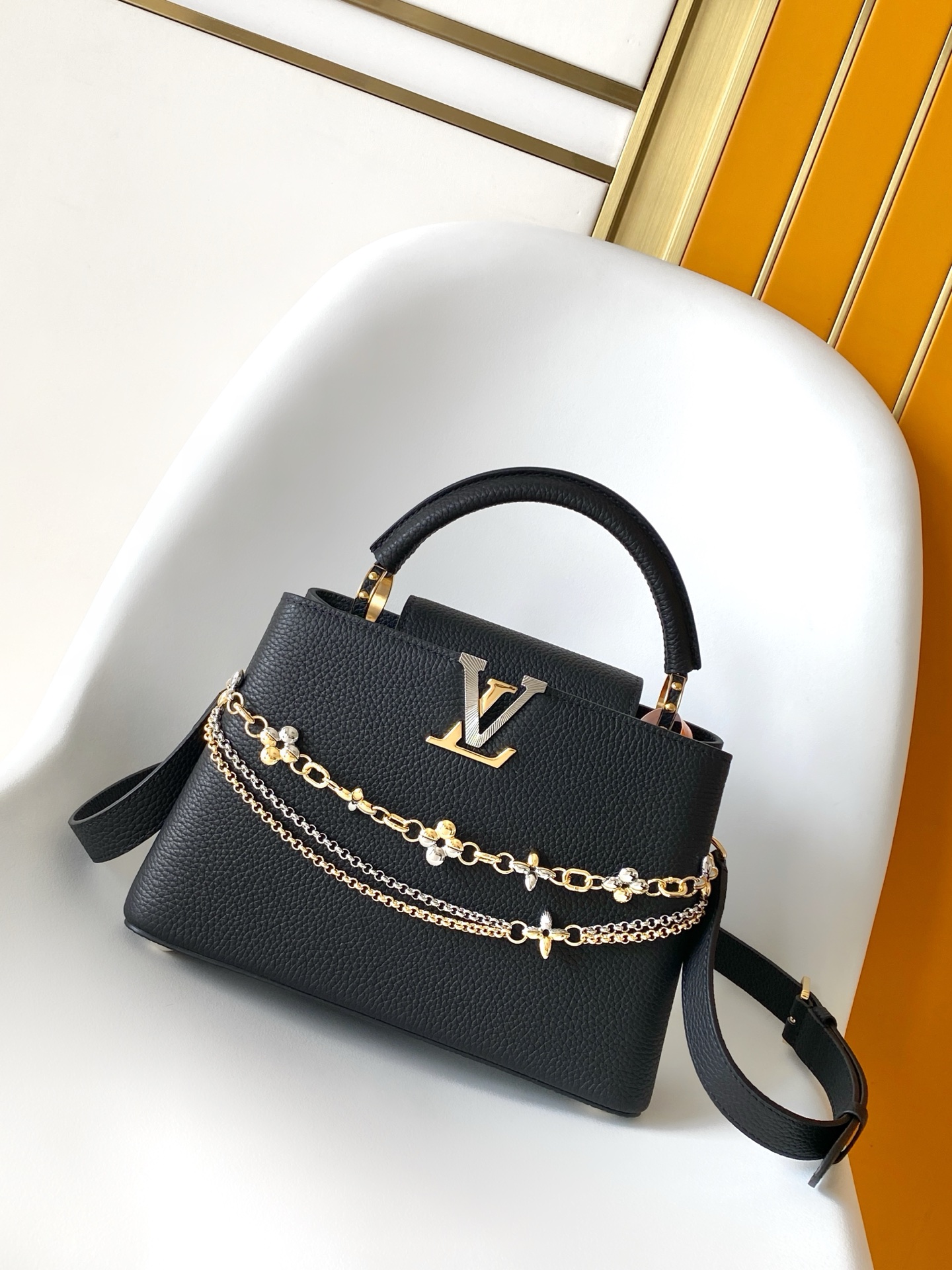 Louis Vuitton LV Classic Handbag Premium Canvas Model M23949 Silver Hardware Special Occasion Fashion Accessory